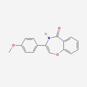 molecular formula C16H13NO3 B3160236 3-(4-甲氧基苯基)-1,4-苯并恶嗪-5(4H)-酮 CAS No. 866019-32-1