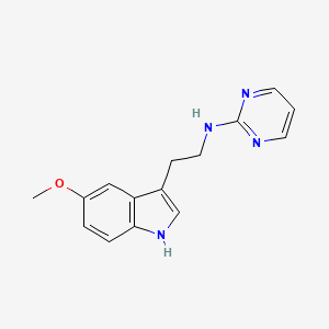 molecular formula C15H16N4O B3160264 N-[2-(5-methoxy-1H-indol-3-yl)ethyl]pyrimidin-2-amine CAS No. 866038-50-8