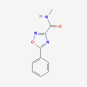 molecular formula C10H9N3O2 B3160272 N-methyl-5-phenyl-1,2,4-oxadiazole-3-carboxamide CAS No. 866038-72-4