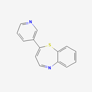 molecular formula C14H10N2S B3160290 2-(3-Pyridinyl)-1,5-benzothiazepine CAS No. 866039-31-8