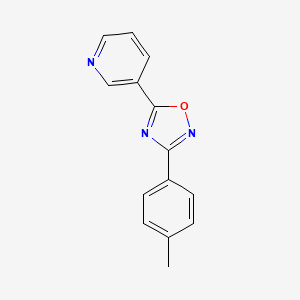 3-[3-(4-Methylphenyl)-1,2,4-oxadiazol-5-yl]pyridine