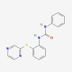 N-phenyl-N'-[2-(2-pyrazinylsulfanyl)phenyl]urea