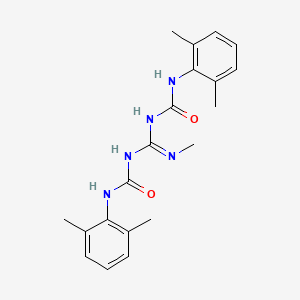 N'-[(E)-{[(2,6-dimethylanilino)carbonyl]amino}(methylamino)methylidene]-N-(2,6-dimethylphenyl)urea