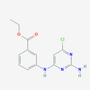 Ethyl 3-[(2-amino-6-chloropyrimidin-4-yl)amino]benzoate