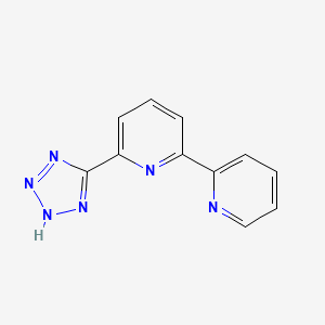 molecular formula C11H8N6 B3160542 6-(1H-Tetrazol-5-YL)-2,2'-bipyridine CAS No. 866117-17-1