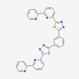 molecular formula C30H18N8O2 B3160549 1,3-双[2-(2,2'-联吡啶-6-基)-1,3,4-恶二唑-5-基]苯 CAS No. 866117-19-3