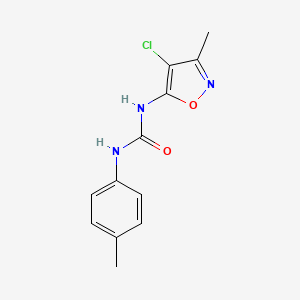 molecular formula C12H12ClN3O2 B3160579 N-(4-氯-3-甲基-5-异恶唑基)-N'-(4-甲苯基)脲 CAS No. 866132-05-0