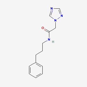 N-(3-phenylpropyl)-2-(1H-1,2,4-triazol-1-yl)acetamide