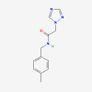 molecular formula C12H14N4O B3160707 N-(4-methylbenzyl)-2-(1H-1,2,4-triazol-1-yl)acetamide CAS No. 866142-76-9