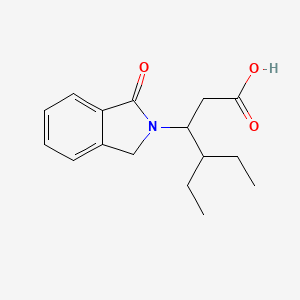 4-ethyl-3-(1-oxo-1,3-dihydro-2H-isoindol-2-yl)hexanoic acid