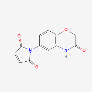 molecular formula C12H8N2O4 B3160769 1-(3-oxo-3,4-dihydro-2H-1,4-benzoxazin-6-yl)-1H-pyrrole-2,5-dione CAS No. 866144-60-7