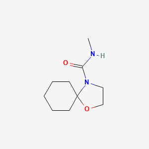 molecular formula C10H18N2O2 B3160893 N-甲基-1-氧杂-4-氮杂螺[4.5]癸烷-4-甲酰胺 CAS No. 866154-95-2