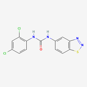 molecular formula C13H8Cl2N4OS B3160944 N-(1,2,3-benzothiadiazol-5-yl)-N'-(2,4-dichlorophenyl)urea CAS No. 866156-70-9