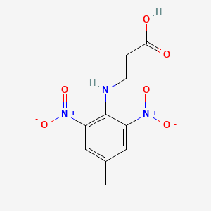 molecular formula C10H11N3O6 B3160973 3-(4-甲基-2,6-二硝基苯胺基)丙酸 CAS No. 866157-48-4