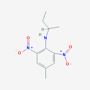 molecular formula C11H15N3O4 B3160980 N-(sec-butyl)-4-methyl-2,6-dinitroaniline CAS No. 866157-52-0