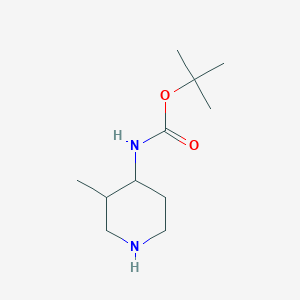 molecular formula C11H22N2O2 B3161001 tert-Butyl (3-methylpiperidin-4-yl)carbamate CAS No. 866538-96-7