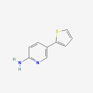molecular formula C9H8N2S B3161010 5-(Thiophen-2-yl)pyridin-2-amine CAS No. 866620-28-2