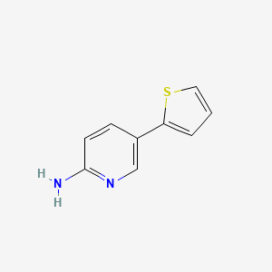 molecular formula C9H8N2S B3161010 5-(噻吩-2-基)吡啶-2-胺 CAS No. 866620-28-2