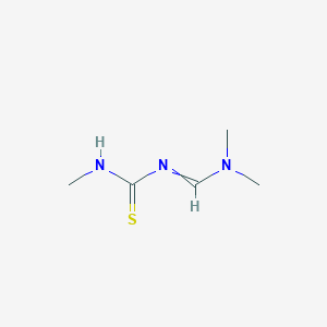 molecular formula C5H11N3S B3161021 N-[(dimethylamino)methylene]-N'-methylthiourea CAS No. 86672-83-5