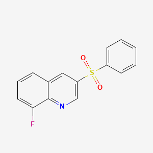 molecular formula C15H10FNO2S B3161023 8-Fluoro-3-(phenylsulfonyl)quinoline CAS No. 866782-60-7