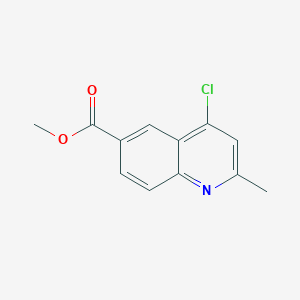 molecular formula C12H10ClNO2 B3161064 Methyl 4-chloro-2-methylquinoline-6-carboxylate CAS No. 867166-87-8