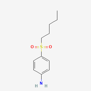 molecular formula C11H17NO2S B3161111 4-(Pentane-1-sulfonyl)aniline CAS No. 86810-79-9