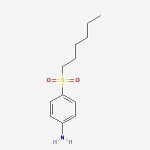 molecular formula C12H19NO2S B3161116 4-(Hexane-1-sulfonyl)aniline CAS No. 86810-80-2