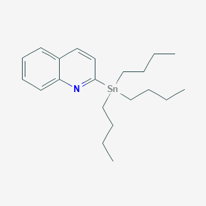 molecular formula C21H33NSn B3161139 2-(三丁基锡基)喹啉 CAS No. 868286-21-9