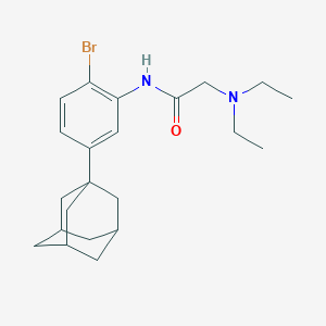 molecular formula C22H31BrN2O B316115 N-[5-(1-adamantyl)-2-bromophenyl]-2-(diethylamino)acetamide 