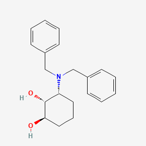1,2-Cyclohexanediol, 3-[bis(phenylmethyl)amino]-, (1R,2R,3R)-rel-