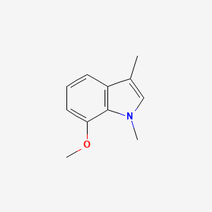 molecular formula C11H13NO B3161205 7-Methoxy-1,3-dimethyl-indole CAS No. 86915-21-1