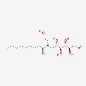 molecular formula C17H35NO7 B3161240 Nonanoyl-N-hydroxyethylglucamide CAS No. 869653-90-7
