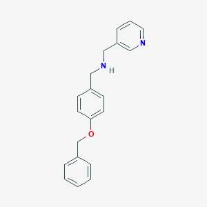 molecular formula C20H20N2O B316130 N-[4-(benzyloxy)benzyl]-N-(3-pyridinylmethyl)amine 