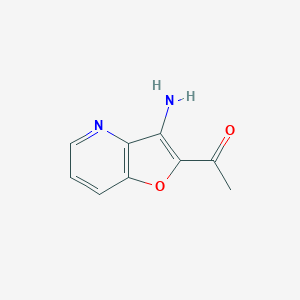 molecular formula C9H8N2O2 B3161315 1-(3-Aminofuro[3,2-b]pyridin-2-yl)ethanone CAS No. 869789-21-9