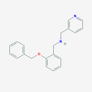 molecular formula C20H20N2O B316132 1-[2-(benzyloxy)phenyl]-N-(pyridin-3-ylmethyl)methanamine 