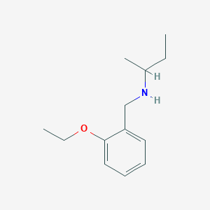 molecular formula C13H21NO B3161347 (Butan-2-yl)[(2-ethoxyphenyl)methyl]amine CAS No. 869943-82-8