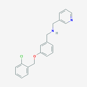 molecular formula C20H19ClN2O B316135 N-{3-[(2-chlorobenzyl)oxy]benzyl}(3-pyridyl)methanamine 