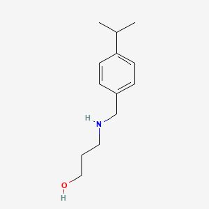 3-({[4-(Propan-2-yl)phenyl]methyl}amino)propan-1-ol