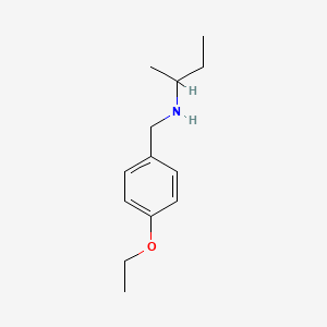 molecular formula C13H21NO B3161354 (丁烷-2-基)[(4-乙氧基苯基)甲基]胺 CAS No. 869943-87-3