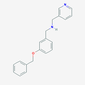 1-[3-(benzyloxy)phenyl]-N-(pyridin-3-ylmethyl)methanamine