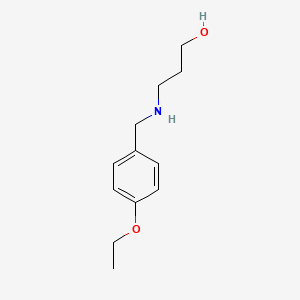 3-[(4-Ethoxyphenyl)methylamino]propan-1-ol