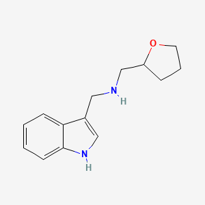 molecular formula C14H18N2O B3161391 (1H-Indol-3-ylmethyl)-(tetrahydro-furan-2-ylmethyl)-amine CAS No. 869947-39-7