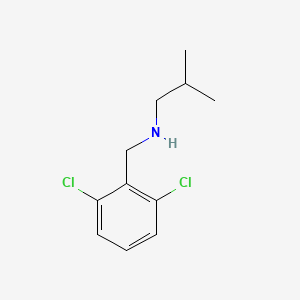 molecular formula C11H15Cl2N B3161398 [(2,6-Dichlorophenyl)methyl](2-methylpropyl)amine CAS No. 869947-65-9