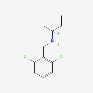 molecular formula C11H15Cl2N B3161406 (丁烷-2-基)[(2,6-二氯苯基)甲基]胺 CAS No. 869947-66-0