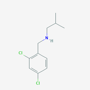 molecular formula C11H15Cl2N B3161409 [(2,4-二氯苯基)甲基](2-甲基丙基)胺 CAS No. 869947-67-1