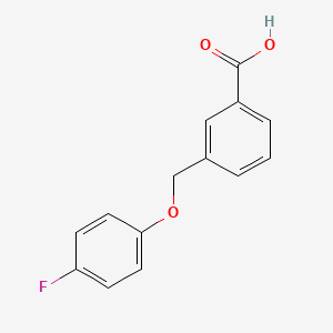 molecular formula C14H11FO3 B3161429 3-[(4-Fluorophenoxy)methyl]benzoic acid CAS No. 869950-21-0