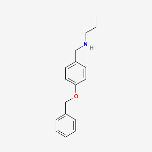 {[4-(Benzyloxy)phenyl]methyl}(propyl)amine