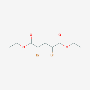 molecular formula C9H14Br2O4 B3161448 Diethyl 2,4-dibromopentanedioate CAS No. 870-78-0