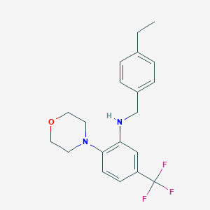 molecular formula C20H23F3N2O B316145 N-(4-ethylbenzyl)-2-(4-morpholinyl)-5-(trifluoromethyl)aniline 