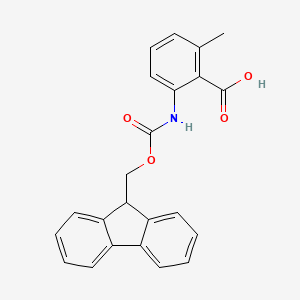 molecular formula C23H19NO4 B3161468 Fmoc-2-amino-6-methylbenzoic acid CAS No. 870150-57-5
